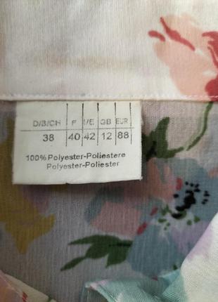Дегка яскрава блуза сорочка в квітах3 фото