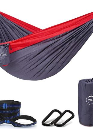 Нейлоновый гамак touring красный с черным xl 270х140 wcg