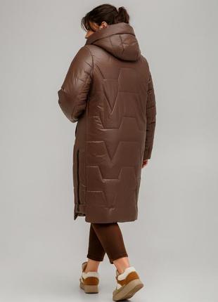 Пальто мюнхен коричневый 50 (101549)3 фото