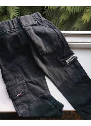 Джоггеры 100 - 130 см штаны коттоновые на резинке2 фото