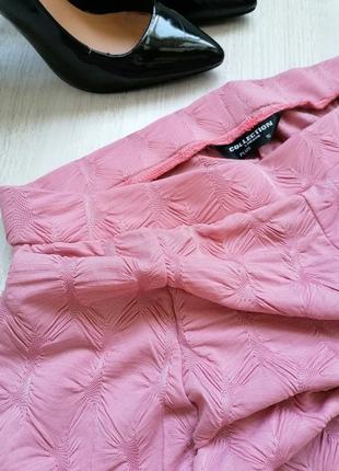 💖расклешенная юбка миди пыльно-розового оттенка💖фактурная юбка миди в стиле бохо5 фото