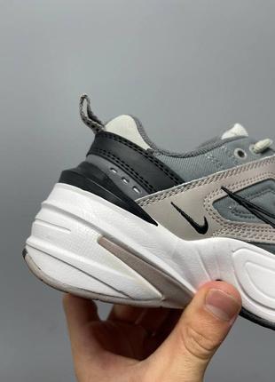 Женские, качественные кроссовки nike m2k tekno «atmosphere grey black’ 28 фото