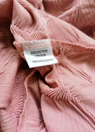 💖расклешенная юбка миди пыльно-розового оттенка💖фактурная юбка миди в стиле бохо7 фото