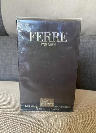 Gianfranco ferre - ferre for men туалетная вода 100 мл. оригинал.