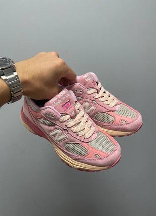 Топ ✅️ замшевые кроссовки new balance 993 pink joe freshgoods performance art powder pink10 фото