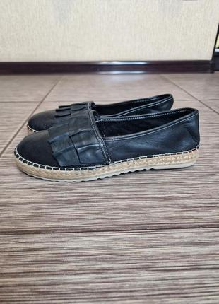 Удобные, мягкие, стильные кожаные эспадрилии из натуральной кожи rovigo