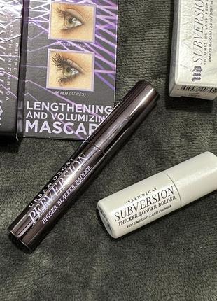 Urban decay perversion mascara & subversion lash primer2 фото