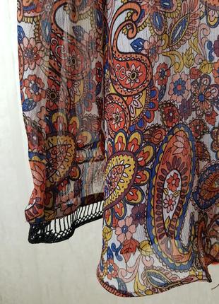 Блуза из тоненькой ткани полупрозрачная, шифон4 фото