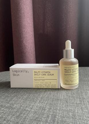 1+1 набор лифтинг-крем + серум мульти-витаминный от logically skin