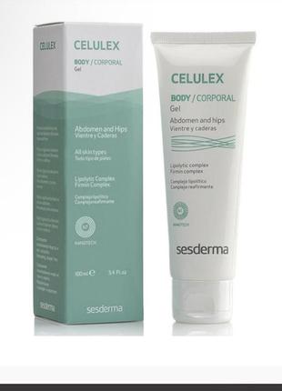 Celulex gel - abdomen and hips лосьон для похудения для живота и бедер гель для живота и бедер / celulex abdomen and hips / sesderma