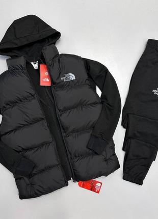 Спортивний костюм the north face ( штани зе норт фейс , жилетка зе норт фейс , кофта на замку зе норт фейс )