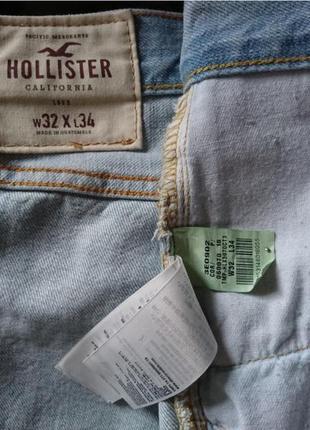 Hollister джинсы slim straight оригинал (w32 l34)6 фото