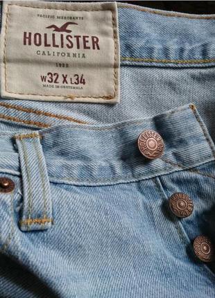 Hollister джинсы slim straight оригинал (w32 l34)7 фото