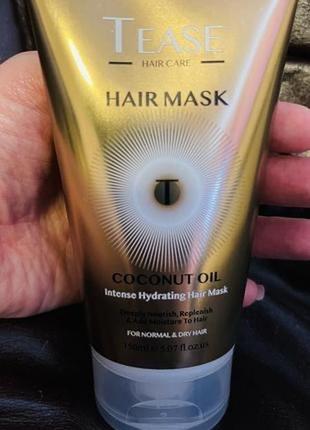 Маска для волос с кокосовым маслом tease 150ml norway3 фото