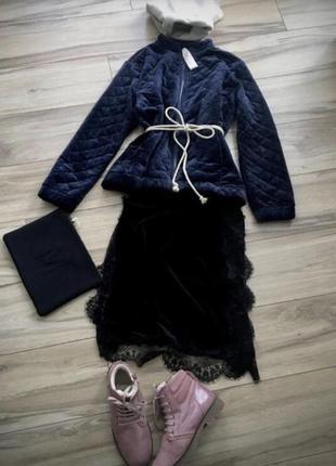 🌹 couture,original, luxury бархатная стеганая куртка, chanel