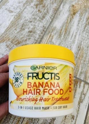 Fructis banana hair food бальзам - маска для для волосся 390ml