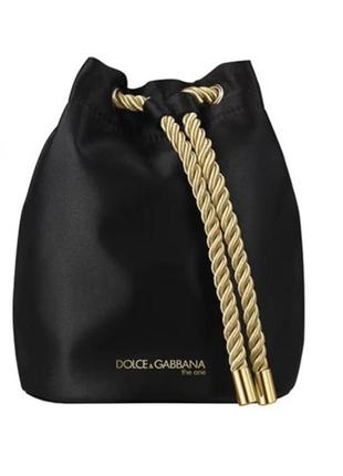 Сумка косметичка dolce&amp;gabbana оригинал. цвет черный.