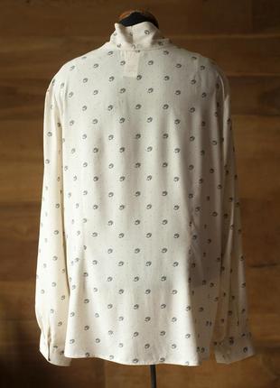 Молочная блузка с ежами женская mona, размер 3xl, 4xl5 фото