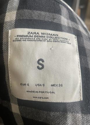 Рубашка в клетку zara / 100% хлопок3 фото