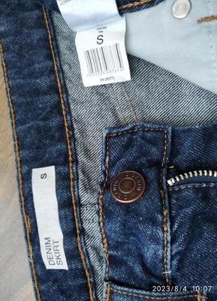 Юбка джинсовая, denim, размер s.4 фото