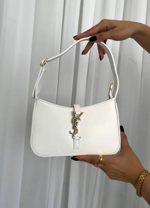 Сумка женская ysl hobo white