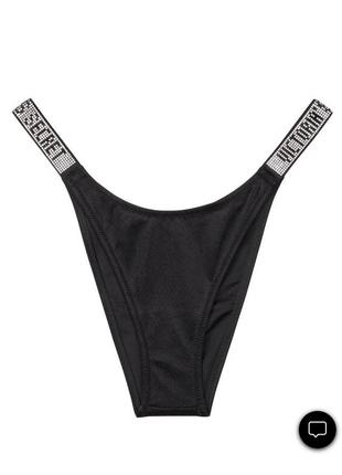 Плавки shine strap brazilian bikini bottom
зі стразами від victoria's secret.3 фото