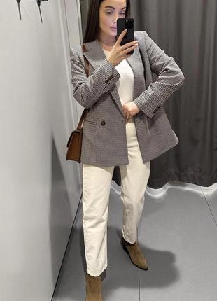 Джинси молочні mango/zara