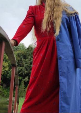Актуальное винтажное красное платье от betty barclay, m/l