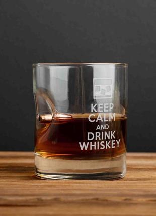 Хит! стакан с пулей "keep calm and drink whiskey", тубус стаканы для крепких напитков3 фото