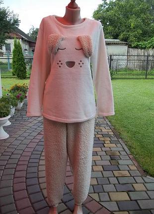 ( 50 р ) primark флисовая пижама женская б /у6 фото
