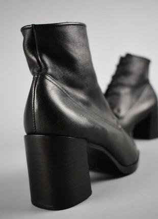 Enzo angiolini женские ботильоны кожаные черные на квадратном каблуке размер 386 фото