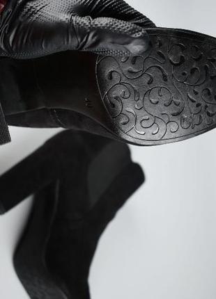 Graceland женские полусапожки замшевые черные размер 405 фото