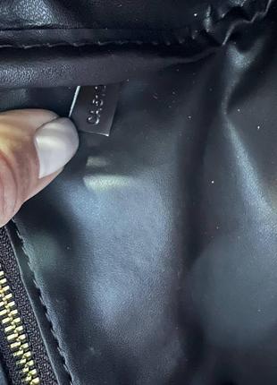 Кейс косметичка коричневая брендовая канва кожа