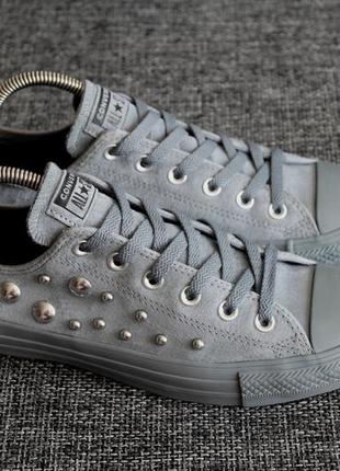 Кеды converse chuck taylor all star leather нат нубук оригинал1 фото