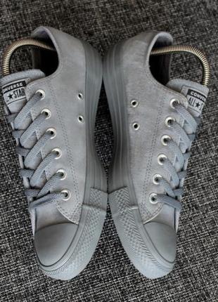 Кеды converse chuck taylor all star leather нат нубук оригинал3 фото