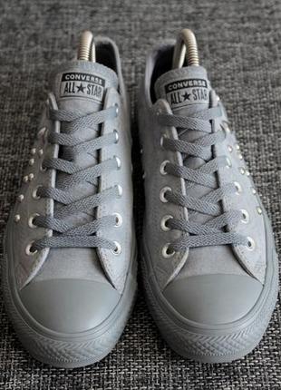 Кеды converse chuck taylor all star leather нат нубук оригинал2 фото