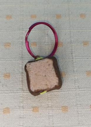 Брелок бутерброд сендвич hand made2 фото