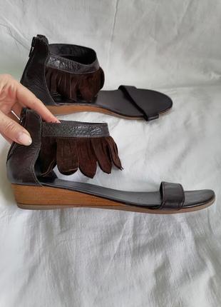 Жіночі італійські шкіряні босоніжки, сандалі