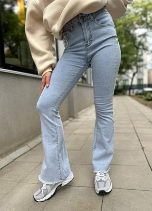 Женственные, стильные джинсы клеш😍♥️запрашивайте наличие перед заказом!❤️3 фото