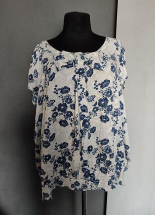 Блуза с бантиком планка спереди батал натуральная ткань1 фото