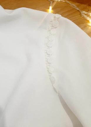 Біле плаття комір стійка мереживний від love republic3 фото