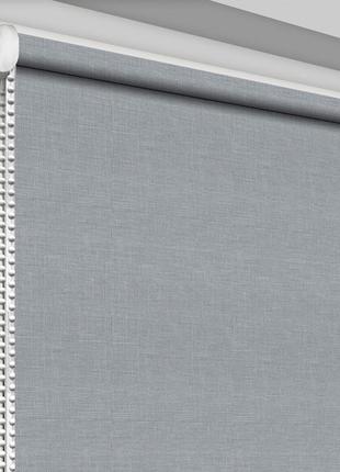 Рулонная штора тм "decosharm" меланж 732 открытого типа светло-серый