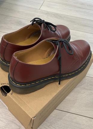 Dr. martens 1461 cherry red2 фото