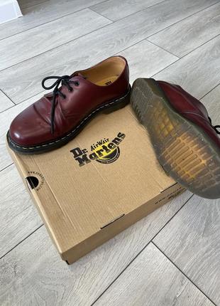 Dr. martens 1461 cherry red5 фото