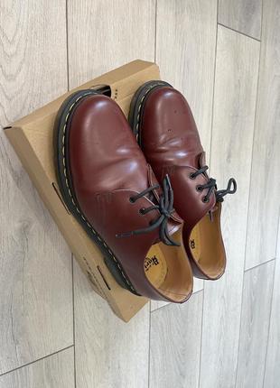 Dr. martens 1461 cherry red7 фото