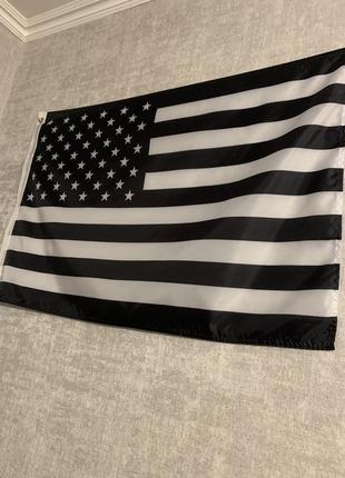 Флаг сша / usa чб, черно-белый