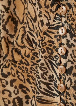 Блуза з декольте та леопардовим принтом h&m divided 🛍️1+1=3🛍️3 фото