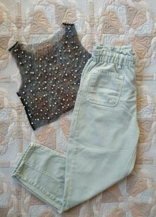 Джинси 👖 мом мятные от zara