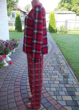 ( 46 / 48 р ) флисовая пижама женская тонкая б /у2 фото