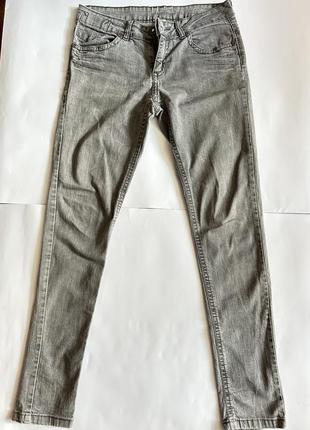 Джинси штани сірі denim co бавовна еластан